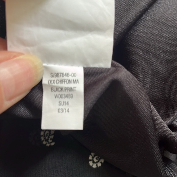 MODA INTL MAXI Skirt XS sexy sheer bottom side slits paisley print - Picture 7 of 9